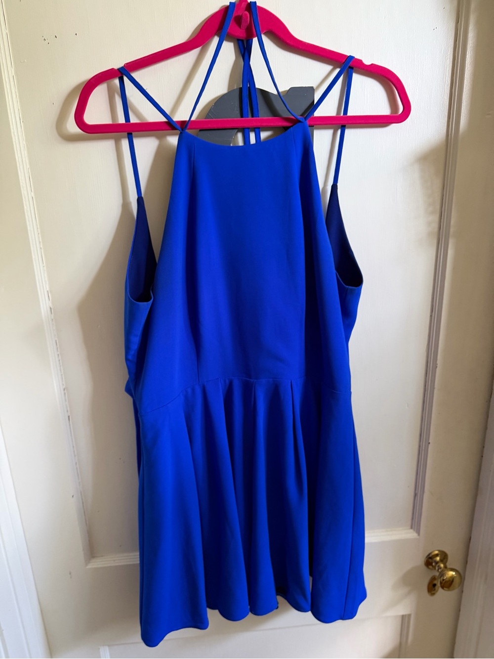 Bright Blue Strappy Romper